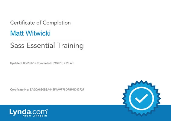 Cert SASS Training