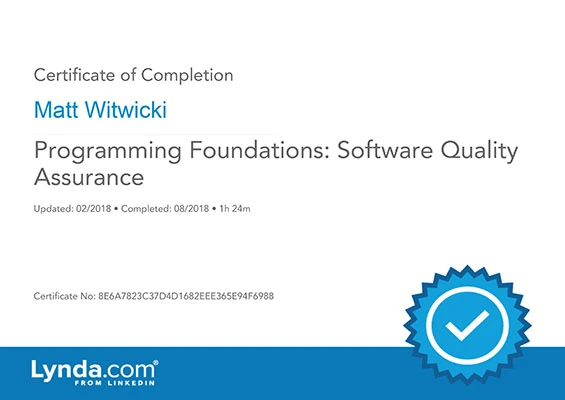Cert Software QA
