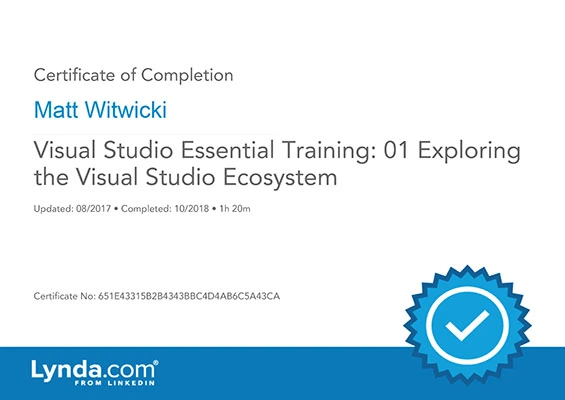 Cert VS Essential Training