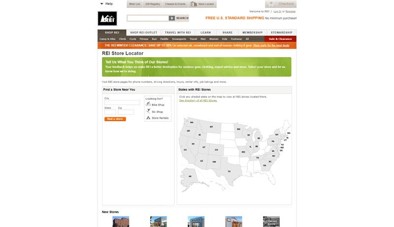 REI Store Finder